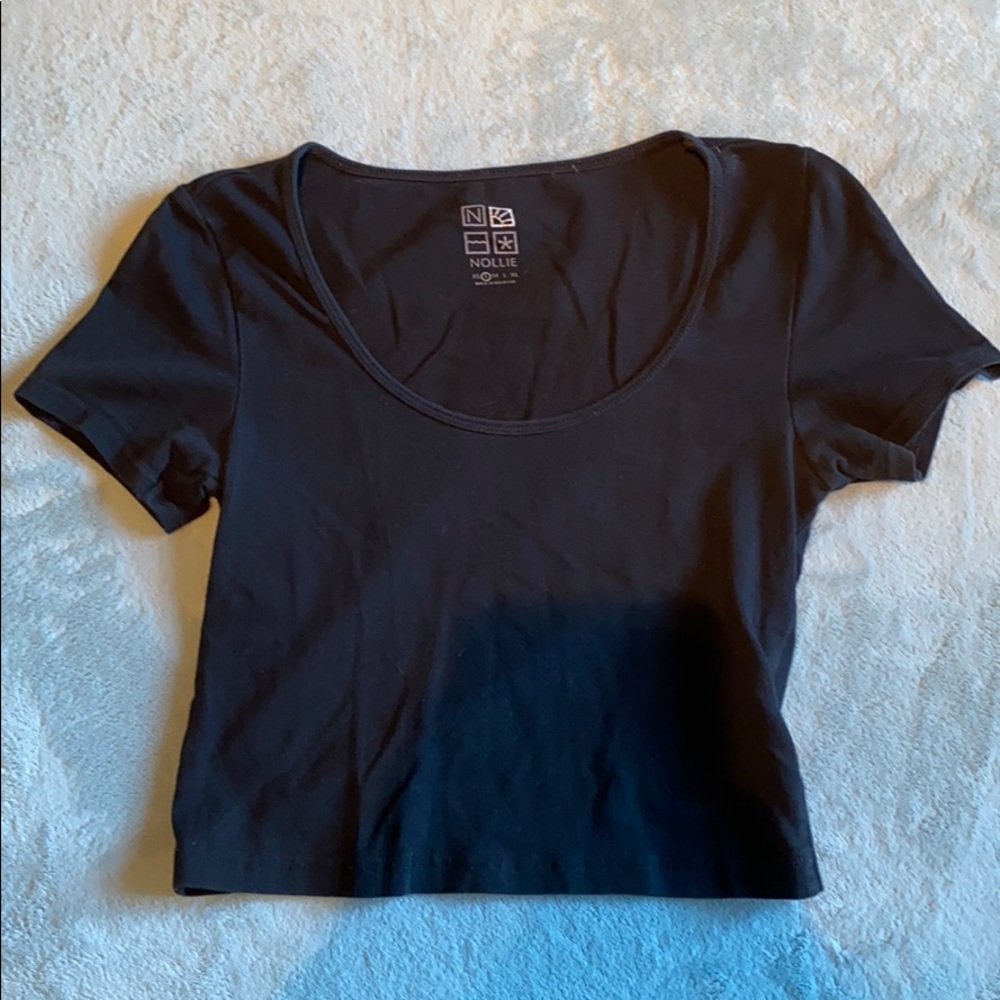 Black crop top